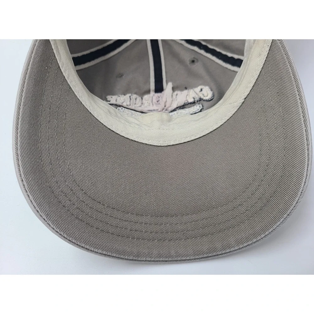 Calderone Golf‎ Club Ahead Strapback Adjustable Hat Cap Grass Lake Michigan Gray